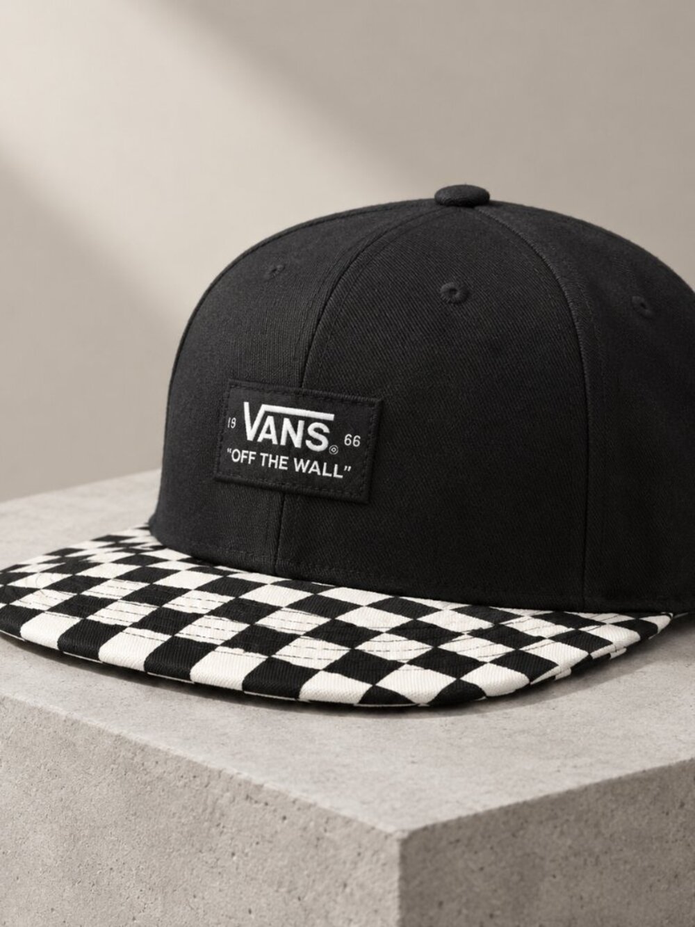 Vans Checkerboard Brim Snapback Hat – New Without Tags